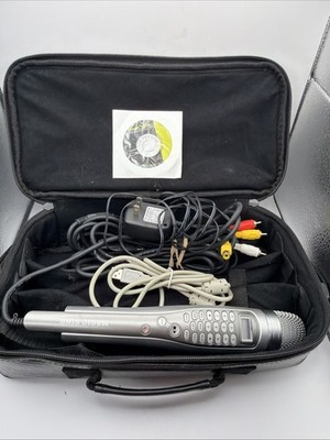 MAGIC SING ED-8000 Karaoke Microphone With Carry Case, Cables & CD Tested