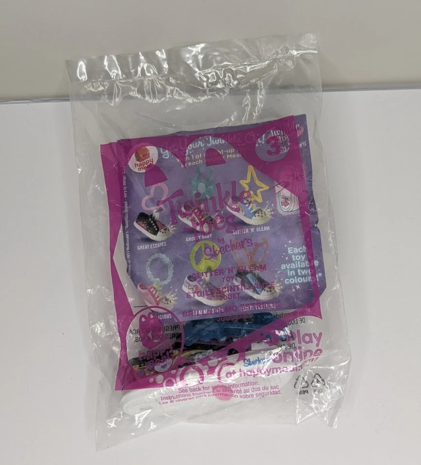 2011 McDonald's Toy, 3-Glitter n Gleam - Twinkle Toes Blackby Sketchers Unopened - Image 1 of 1