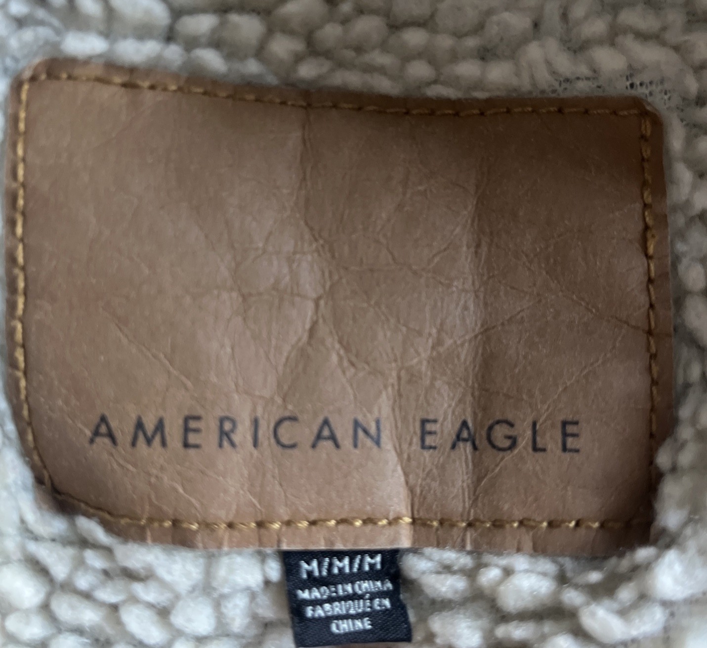 american eagle jean jacket Wool Medium - image 5
