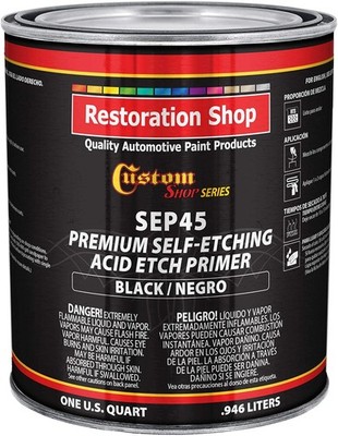 Black Self Etching Primer 1 Quart Ready to Spray Automotive Metal Paint