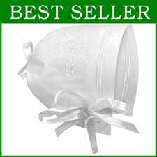 Baby Christening Bonnet with Keepsake Handkerchief