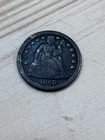 1849 Seated Liberty Dime SILVER 10c Circulated United States Type Coin $.10