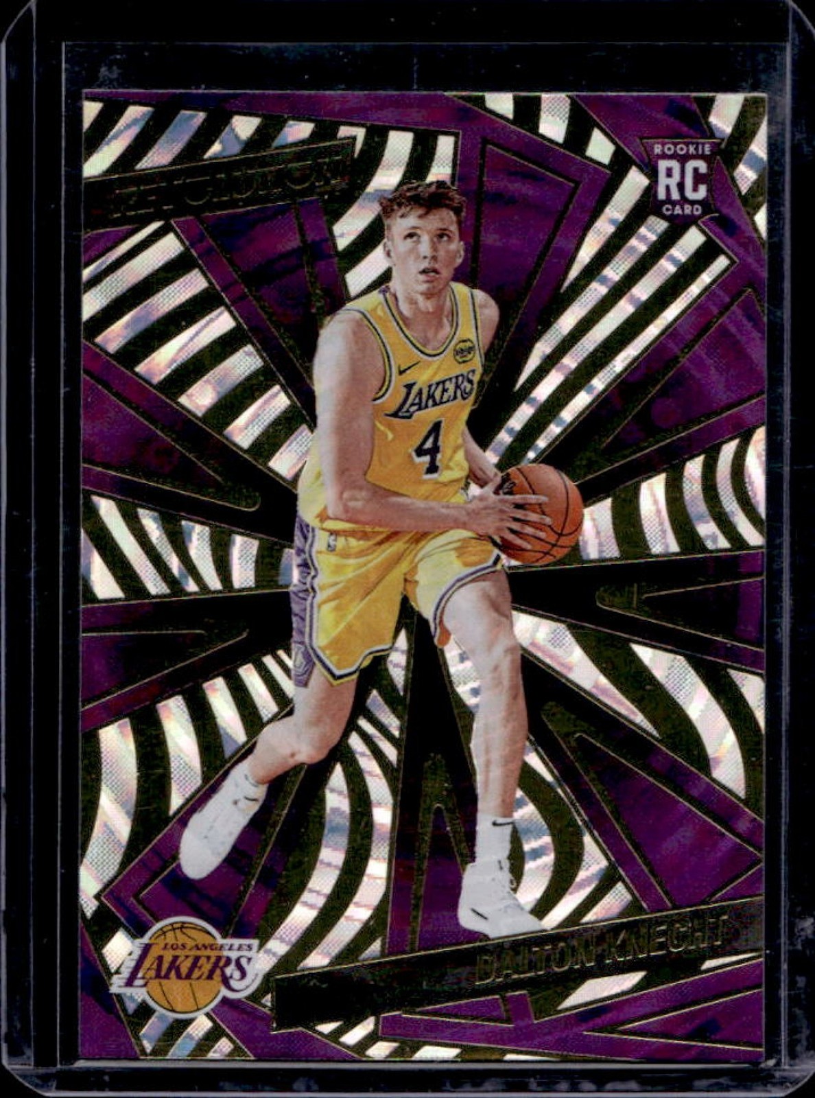 2024-25 Panini Revolution Dalton Knecht RC Fractal Rookie #109 Lakers