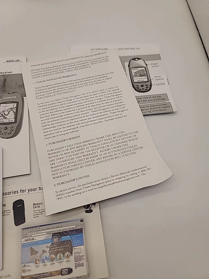 Magellan eXplorist 210 Handheld GPS Unit Waterproof Hiking geocaching portable - Image 4 of 4