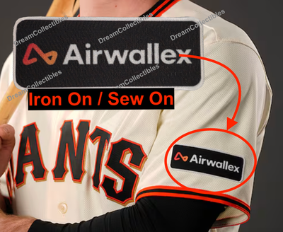 #ad Airwallex Ad Patch San Francisco Giants Ad Jersey Patch iron on Advertising Ad $15.95