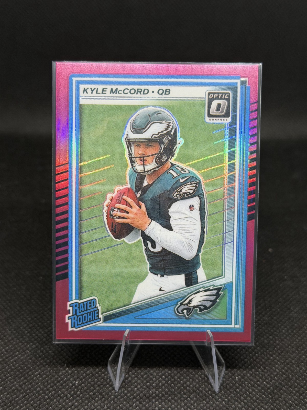 2025 Panini Donruss Optic - Kyle McCord #283 Pink Holo Prizm (RC)
