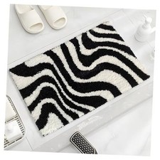 Black And White Bathroom Rug Tufted Bath Mat For Bathroom Small Bathroom Black And White Bathroom Rug Tufted Bath Mat For Bathroom Small Bathroom