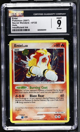 Entei graded CGC 9 for sale on eBay