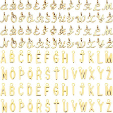 156Pcs/6 Sets Letter Charms, Letter Charms 2 Styles Initial Alphabet