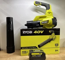 40V 120 MPH 450 CFM Cordless With 6ah Battery,Variable-Speed Jet-Fan Blower