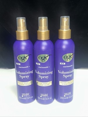 LOT OF 3--OGX Niacinamide VOLUMIZING SPRAY  Each is 7.9oz. FREE SHIPPING
