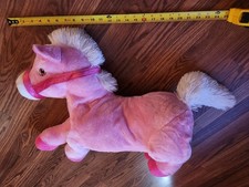 Medium Dan Dee Pink Plush Horse Soft Floppy