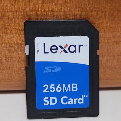 Lexar 256MB SD Card - Memory Card for Digital Camera - CLEANED