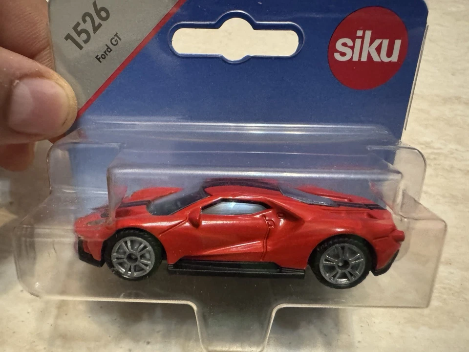 FORD GT 1526 SIKU VINTAGE 1:55 NUOVO IN BLISTER DA COLLEZIONE - Immagine 2 di 4