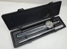 Craftsman 1/2" Dial Torque Wrench 9-44442 Case Manual Extension Bar 0-250 lb/ft