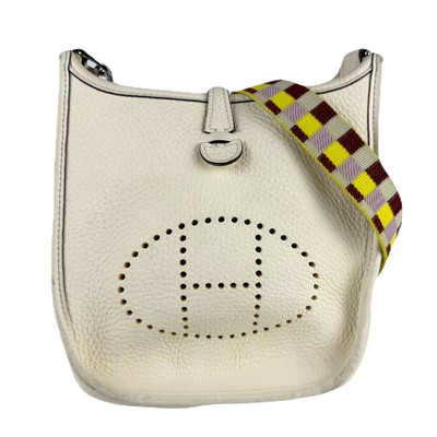 Auth HERMES Evelyne TPM Crossbody Shoulder Bag Nata Taurillon Clemence - z7952