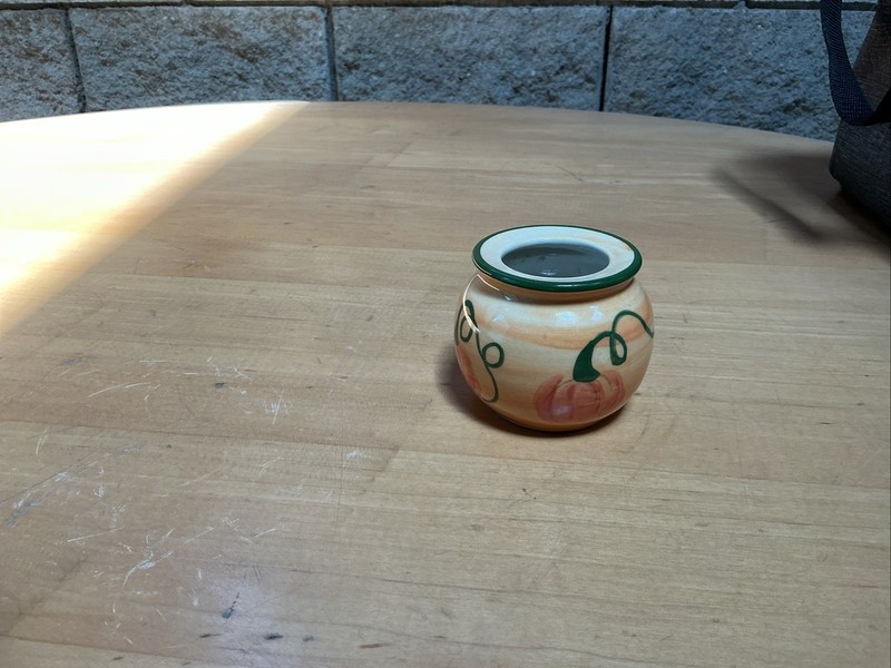 Hartstone Vintage Small Spice Candle Jar- Halloween Pumpkin