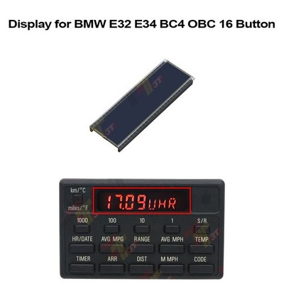 Display for BMW E32 7-Series, E34 5-Series On Board Computer OBC Clock