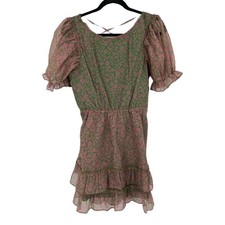 Show Me Your Mumu dress Daiquiri minidress green pink size Medium M 
