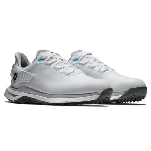FootJoy Mens Pro/SLX Spikeless Golf Shoes - White/Gray - Previous Season Style