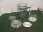 Vintage Pyrex Flameware Glass 6 Cup Percolator Coffee Pot Complete - 7826B