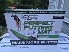 NEW Perfect Practice Golf Putting Mat XL Edition 15 6 Dustin Johnson