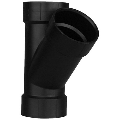 GRAINGER APPROVED 1WHV7 Wye, 3 in, Schedule 40, Socket, Black 1WHV7