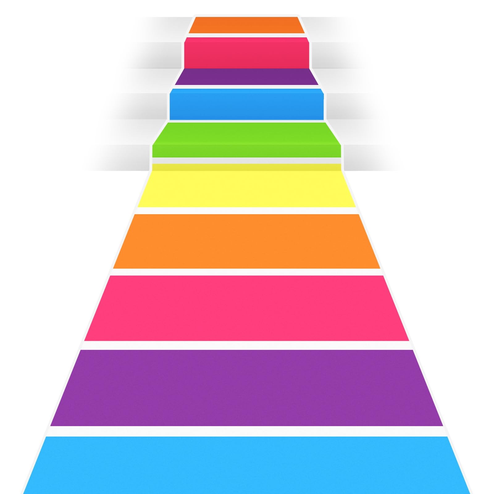 2.6x164 ft Colorful Polyester Candy Theme Carpet Runner for Hallway or Runway