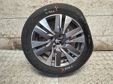 16" INCH ALLOY WHEEL WITH DAMAGED TYRE 9813836677 PEUGEOT 2008 A94 MK1 2019