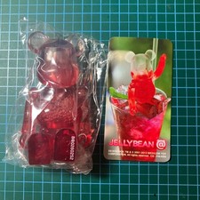 BE RBRICK Jellybean Red Clear Bearbrick Medicom Toy Limited Japan Figure