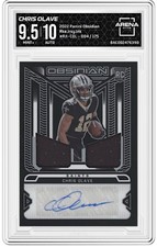 Panini Obsidian 2022 Rookie Jersey Ink Chris Olave Auto /175 Saints NFL