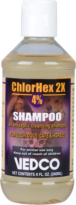 CHLORHEX 2X, 4% Shampoo 8OZ