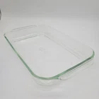 Pyrex Large Rectangular Glass Baking Dish 15x10x2 In Ovenware Clear Vintage USA