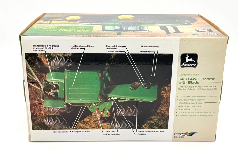 ERTL - Collector Edition - 8430 4WD Tractor With Blade - 1:32 Scale - Image 4 of 4