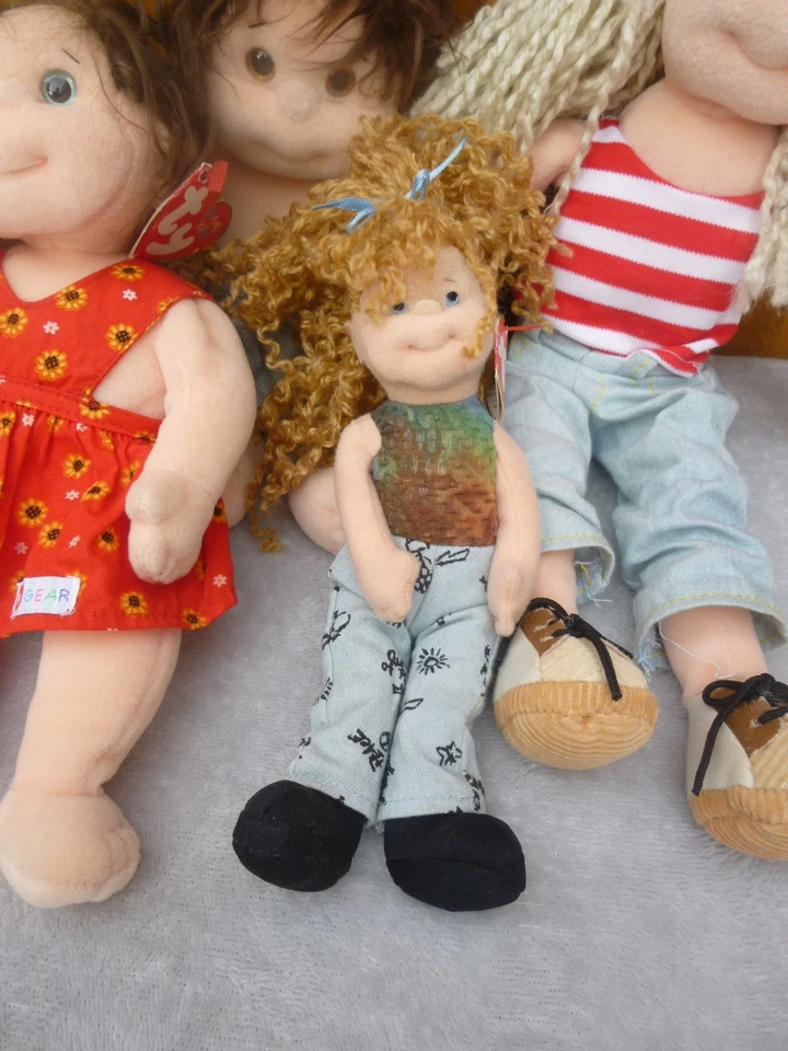 Set of 6 Ty Beanie Soft Plush Toys Dolls Bopper & Kids Lucy Paula Gabby Tumbles - Image 3 of 4