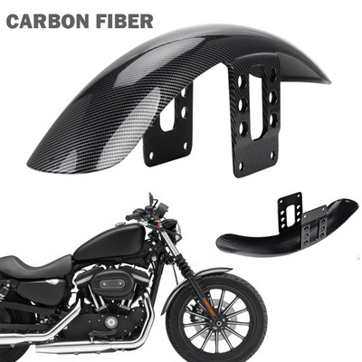 Carbon Fiber Front Fender Mudguard Cover For Harley Sportster XL883 XL1200