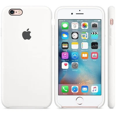 Coque En Silicone Apple iPhone 6 & 6S Officielle - Blanche - Neuve - Photo 1/4