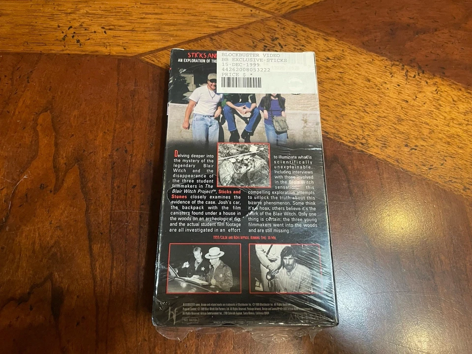 STICKS AND STONES (VHS, 1999) Blair Witch Project Documentary - Image 2 of 4