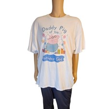 Peppa Pig Shirt Daddy Pig t-shirt for birthday or theme park Size 3XL