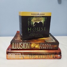 Frank Peretti Lot of 3: Visitation, Illusion, House, Christian Suspense