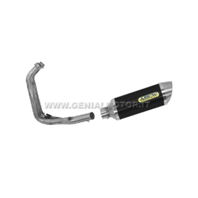 2016 Yamaha Tracer 700 Complete Exhaust Kat Arrow Thunder Alum > 2019