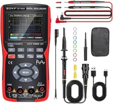 Rechargeable ZT-703S Multimeter with High-Voltage Safety & Dual Ceramic Fuses