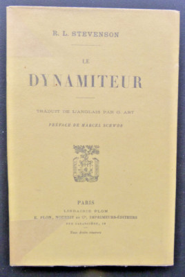 R L STEVENSON LE DYNAMITEUR  E PLON NOURRIT  et Cie 1894