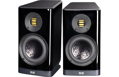 Elac VELA BS403 Gloss Black Bookshelf Speakers BRAND NEW PAIR
