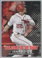 2022 Topps Welcome to the Show Black #WTTS-11 Juan Soto Nationals 112/299