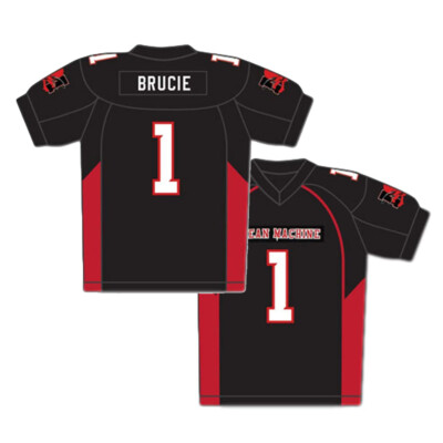 Movie Mean Machine Turturro #1 Brucie Football Jersey Sewn Longest Yard  Black