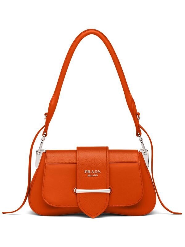 Prada Sidonie Saffiano Leather Bag in White