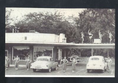 REAL PHOTO BOISE IDAHO HOWDY PARDNER CAFÉ DRIVE IN OLD CARS POSTCARD COPY
