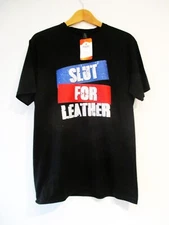 PEACHY KINGS SLUT FOR LEATHER T SHIRT BRAND NEW WITH TAGS BNWT GAY FETISH BLUF