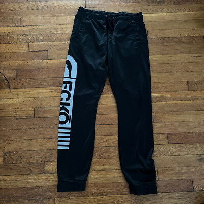 ECKO Function Black Gray Jogger Pants sz Large Tapered Hip Hop Urban
